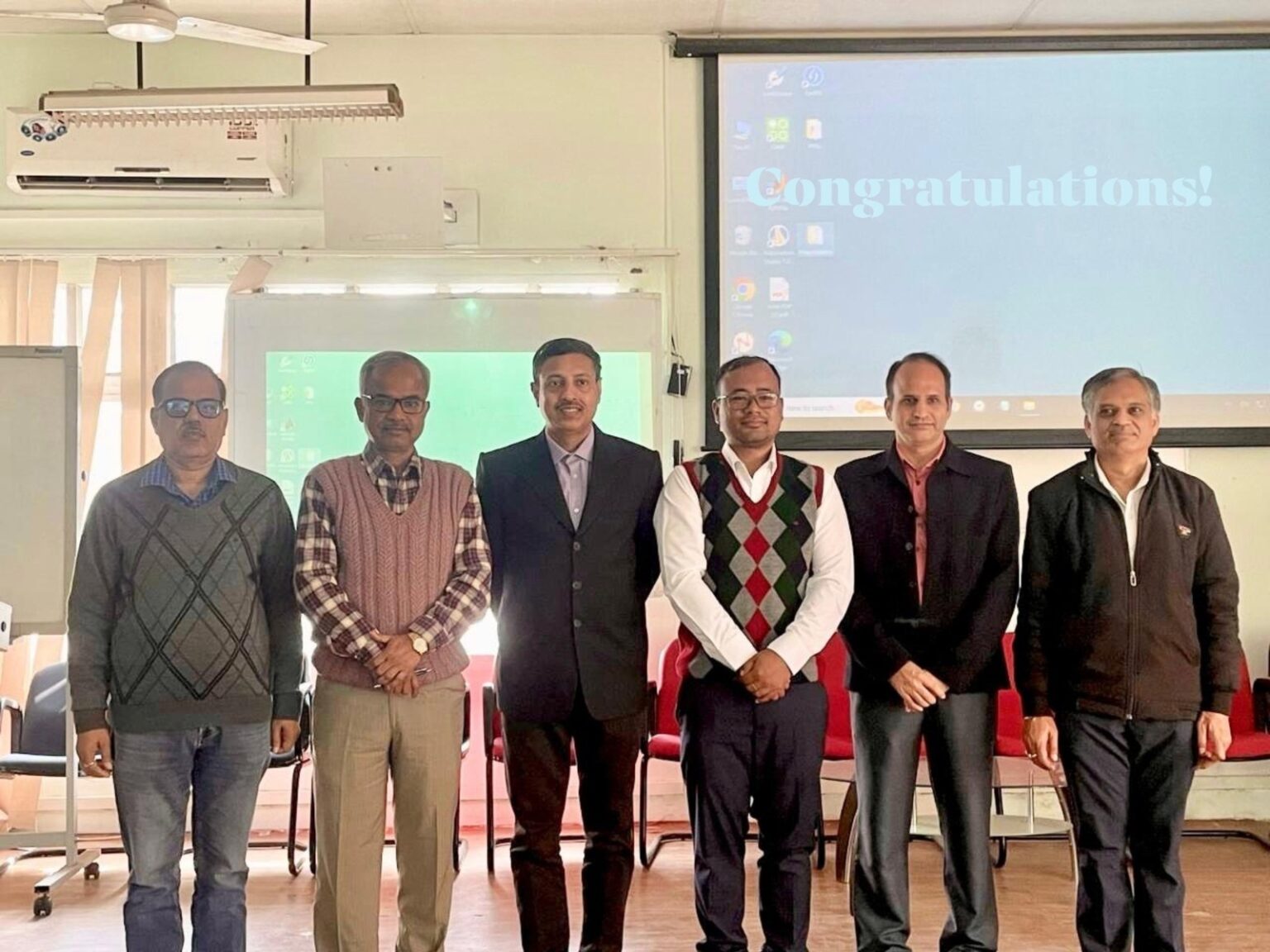 Mr. Huidrom Dayananda Singh successfully defended his thesis on 10th February 2025. The department of AE wishes him all the best for his future academic journey!