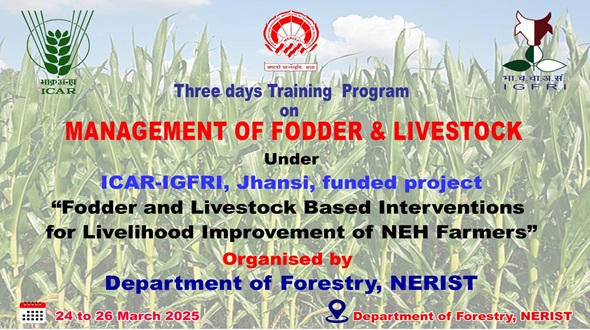Three-days Training programme on “Management of Fodder & Livestock”