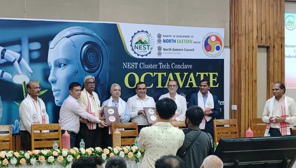 Memorandum of Understanding (MoU) between NERIST and the NEST Cluster, IIT Guwahati, signed on 10 August 2026 at IIT Guwahati during the OCTAVATE Conclave 2026
